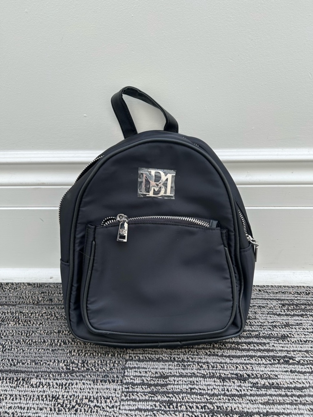 Badgley Mischka Black Mini Backpack NWT